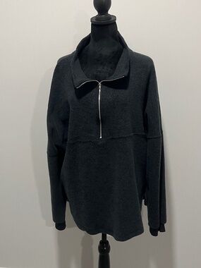 Haptics By Holly Harper Half-Zip Pullover Soft Sweatshirt Size 1X NWT